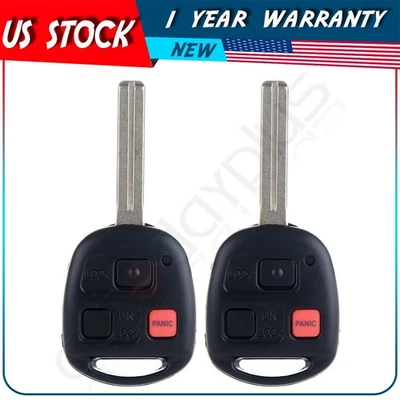 2 Remote Car Key Fob for Toyota Land Cruiser 1998 1999 2000 2001 2002 HYQ1512V - Image 1 of 4