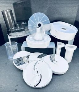 Vintage Oster Regency Küchencenter Küchenmaschine Salatmaschine Aufsatz + 4 Scheiben - Bild 1 von 14