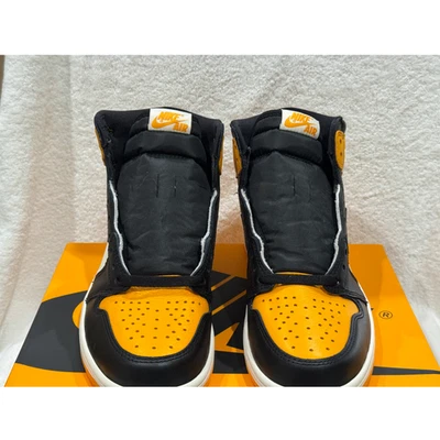 Nike Air Jordan 1 высокие оригинальные такси желтый носок 555088-711  - Изображение 1 из 4