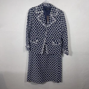 Talbots Blue And White Check Women’s Skirt & Jacket Suit Sz 12 &14 NWT - Picture 1 of 11