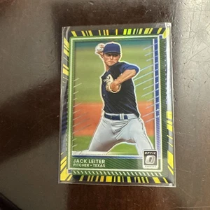 2025 Donruss Jack Leiter : Optic Electricity Prizm /69 Rated Prospect #197 - Picture 1 of 4