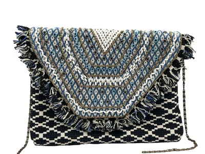 Cartera bandolera Steve Madden Resort bordada con flecos y cuentas Foto 1 de 4