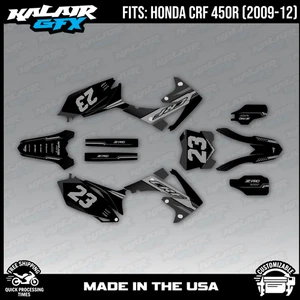 Kalair GFX Graphics Kit for CRF250R 2010-13 and CRF450R 2009-2012 Turbo - Smoke - Picture 1 of 4