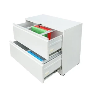 Classificatore, schedario in metallo con 2 cassetti 740X462X620mm, RAL7035 Breck - Foto 1 di 6