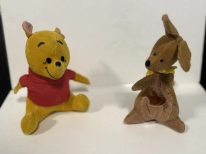 Vintage Sears Winnie Puuh und Kanga & Roo Stofftiere Hackschnitzeltiere - Bild 1 von 11