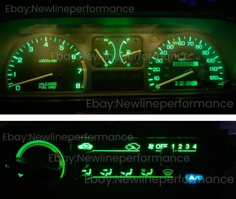 Green LED Cluster + Climate Bulb KIT for Honda Civic EF / Wagon 1988-1989 - Image 1 of 1