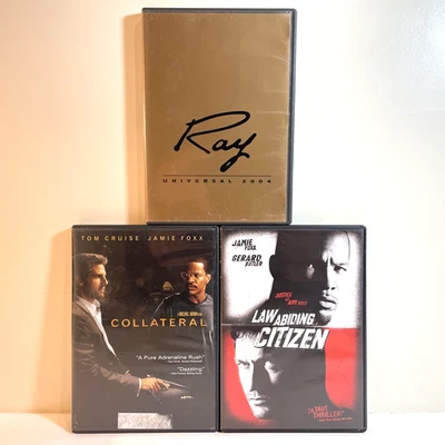 COLLATERAL / RAY / LAW ABIDING CITIZEN (DVD) Jamie Foxx - Action Drama Biography - Image 1 of 4