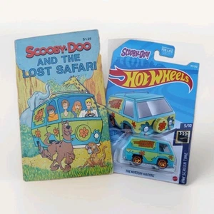 Scooby Doo Hot Wheels Mystery Machine Van & Vintage Book Combo Lot Hanna Barbera - Picture 1 of 7