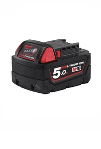 Batería Milwaukee M18B5 Roja de Iones de Litio 18V 5Ah Batería Original Milwaukee 5Ah - Imagen 1 de 4