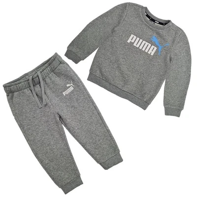 Puma Fleece Minicat Conjunto De Chándal Para Bebé Niños Jogger Acogedor Gris - Imagen 1 de 4