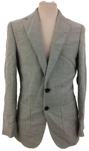 Jaeger Men's Size 36R Grey Tailored Fit Wool Rich Herringbone Blazer New F1 - Picture 1 of 12