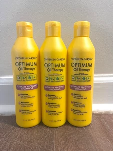 3 SoftSheen-Carson Optimum Oil Therapy Ultimate Recovery Shampoo 13.5 Oz. Each - Picture 1 of 2