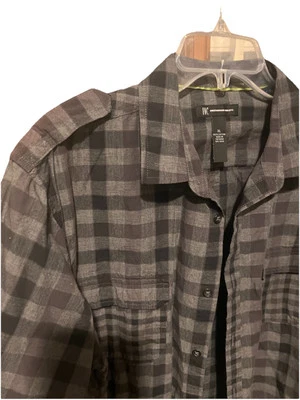 Hombre Gris y Negro Vestido Camisa Lote Manga Corta Foto 1 de 3