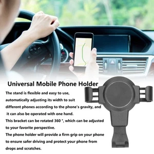 S4 Air Vent Uchwyt na telefon samochodowy Regulowana szerokość 360 ° Obrót Poślizg kogeneracyjny - Zdjęcie 1 z 22