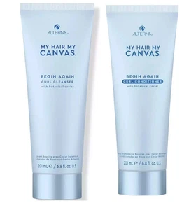 2PK! ALTERNA CAVIAR MY HAIR CANVAS BEGIN AGAIN CURL SHAMPOO & CONDITIONER 6.8 OZ - Picture 1 of 9