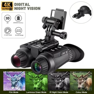 Hunting Night Vision Goggles Head Mounted Binoculars 8X Zoom Infrared 850nm CAM - Picture 1 of 19