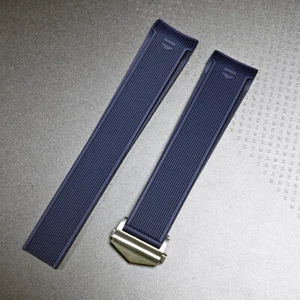 For Tag Heuer AQUARACER 300 WAY201B CALIBRE Rubber Watch Strap Silver Clasp 22mm - Picture 1 of 6