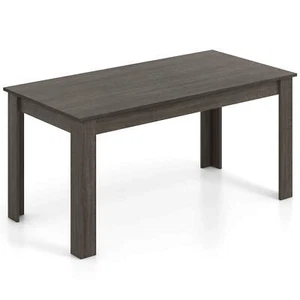63" Dining Table Rectangular Modern Kitchen Table For 6 People Home Furniture - Picture 1 of 10