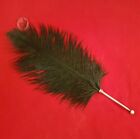 Black Ostrich Feather Quill Pen Writing Ball Point