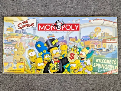 Juego de mesa Los Simpson Monopoly 2001 - Casi completo - Usado en excelente estado Foto 1 de 4