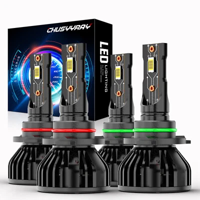 For Acura MDX Sport Utility 2014-2019 LED Headlight High Low Bulbs Kit 9005 9006 - Image 1 of 4