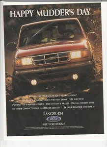 "Anuncio original de revista de camioneta Ford Ranger 1994 ""Happy Mudder's Day" - Imagen 1 de 1