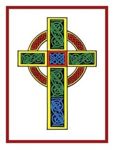 Celtic Knot Cross Irish Art Counted Cross Stitch Chart Pattern - Picture 1 of 9