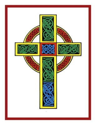Celtic Knot Cross Irish Art Counted Cross Stitch Chart Pattern - Image 1 of 4