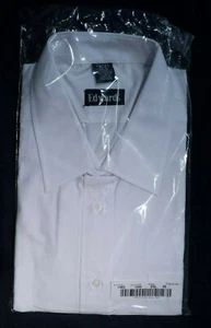 Edwards Men's Long Sleeve White Broadcloth Uniform Shirt 2XL (18-18.5) 34/35 - Picture 1 of 4