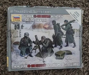 Zvezda 1:72 German 81mm Mortar With Crew - Picture 1 of 2