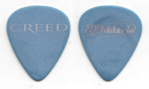 Creed Mark Tremonti Blue/Silver D'Addario Guitar Pick - 2002 Weathered Tour