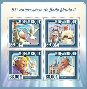 Pope John Paul II Religion Stamps Mozambique 2015 MNH Mother Teresa 4v M/S - Picture 1 of 1