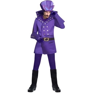 Dick Dastardly Costume Adult Men Wacky Races Cartoon Character Villain 38-48" UK - Picture 1 of 3