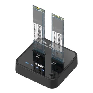 MAIWO K3016P Station d'accueil clone 2 baies M.2 NVMe, duplicateur pour USB C 10Gbp... - Photo 1/4