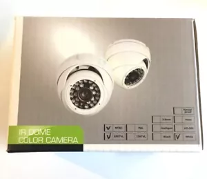 Aluminium Kuppel Tag & Nacht IR Farb Überwachungskamera 650TVL GS6102/W 3,2mm IT/250 - Bild 1 von 8