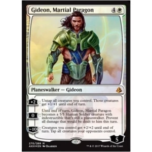 *FOIL* GIDEON MARTIAL PARAGON NM Amonkhet MTG White - Planeswalker Mythic (A) - Picture 1 of 1