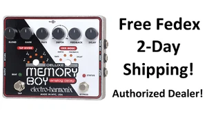 New Electro-Harmonix EHX Deluxe Memory Boy Analog Delay Tap Tempo Effect Pedal - Picture 1 of 2