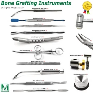 Bone Grafting Instruments Range Dental Implant Graft Syringe Collector Scraper - Picture 1 of 15