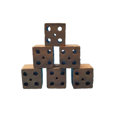 MARKENLOS Miniatur-Ziegelsteine (klein) 6 Stück // Höhle Versteck für Garnelen Pflanzen