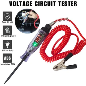 6V 12V 24V Auto Car Electrical Circuit Voltage Tester Led Light Test Probe Pen - Picture 1 of 18