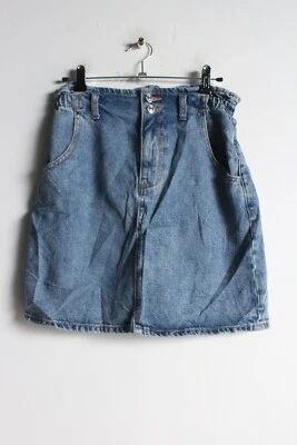 Mango Womens Denim Paperbag Waist Skirt - Blue - Size Small S (VG7) - Image 1 of 3