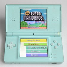 Nintendo DS Lite Console Ice Blue With Stylus pen Charger USED Popular color F/S