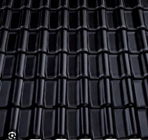 1000 Stück Dachziegel Braas Rubin 11 V Schwarz Glänzend Glasiert - Bild 1 von 6