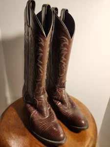 Vintage JUSTIN EXOTIC LEATHER BOOTS Sz 5.5 B  USA - Picture 1 of 6