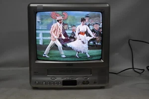 AKAI 34cm Portable Colour CRT TV VCR Combo & AV -Vintage Retro Gaming Television - Picture 1 of 12