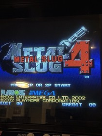 SNK NeoGeo MVS Metal Slug 4 Cartridge Tested Working Cart
