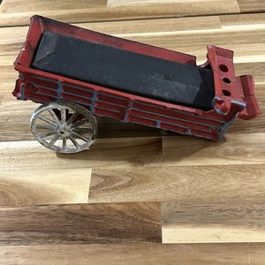 VINTAGE GUSSEISEN CLYDESDALE PFERD BIERWAGEN TEIL - NUR WAGEN - Bild 1 von 9