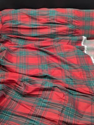 Лот 6,5 ярдов шитье сладкая тафта со сборками красный тартан платье на ярд 54 в JoAnn - Изображение 1 из 4