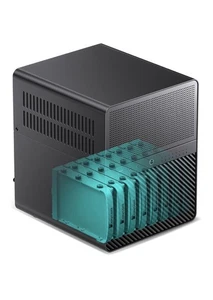 JONSBO N3 Mini-ITX NAS PC Obudowa, obudowa komputera ITX, 8HHD + 1-SSD Disk Bays - Zdjęcie 1 z 6
