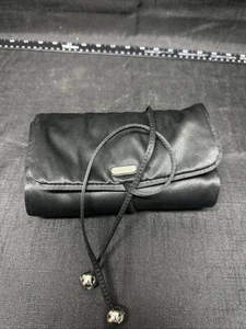 Coach SCHWARZ SATIN SCHMUCK ROLLENHALTER ORGANIZER NEU MIT ETIKETT D47 - Bild 1 von 4